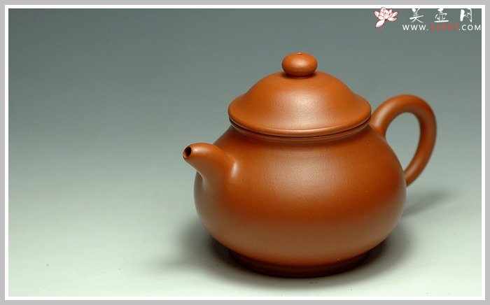 紫砂壶图片：小煤窑朱泥之小潘壶 - 宜兴紫砂壶网