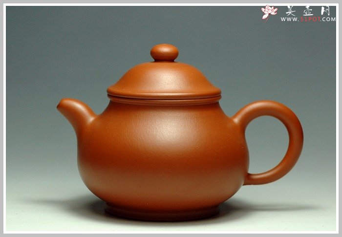 紫砂壶图片：小煤窑朱泥之小潘壶 - 宜兴紫砂壶网