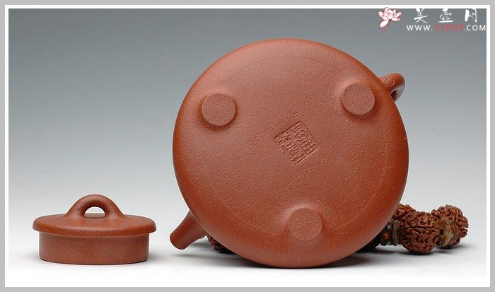 紫砂壶图片：全手精工降坡泥子冶石瓢 - 宜兴紫砂壶网