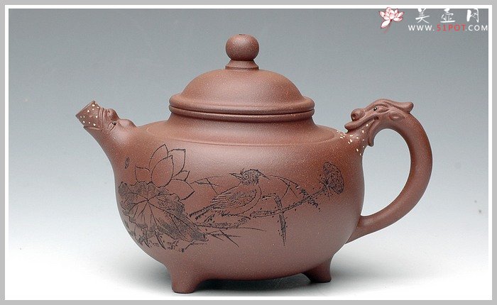 紫砂壶图片：紫泥龙珠 - 宜兴紫砂壶网