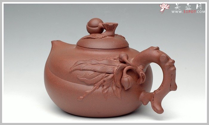 紫砂壶图片：大品寿桃 - 宜兴紫砂壶网