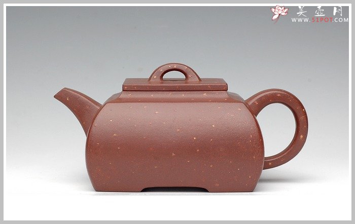 紫砂壶图片：全手工清水泥点砂之长乐 - 宜兴紫砂壶网