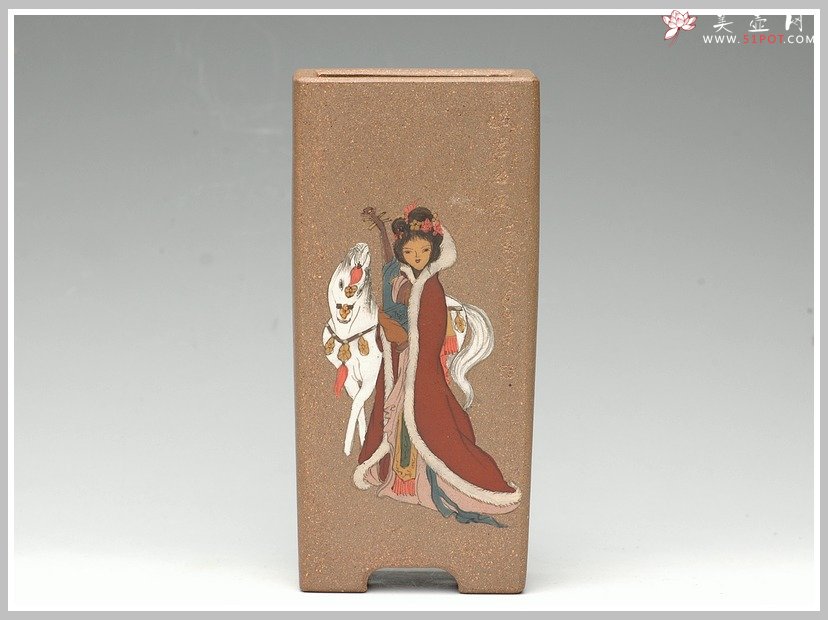 紫砂壶图片：全手花盆之四大美女 - 宜兴紫砂壶网