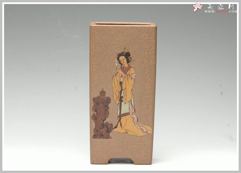 紫砂壶图片：全手花盆之四大美女 - 宜兴紫砂壶网