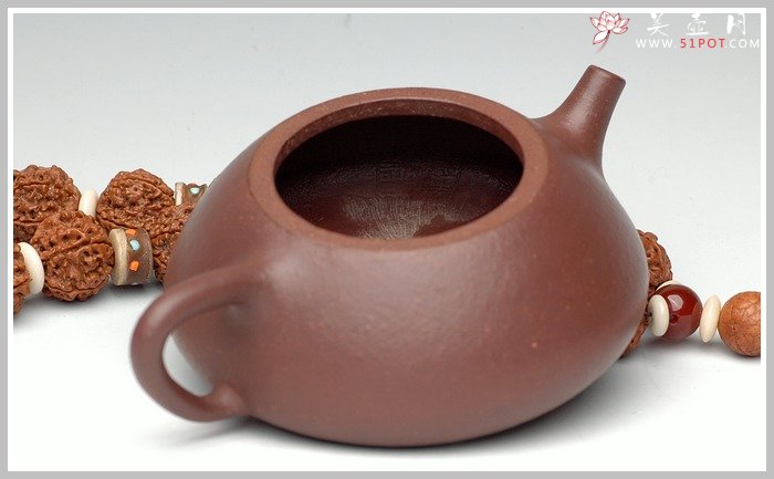 紫砂壶图片：全手小子冶石瓢 - 宜兴紫砂壶网