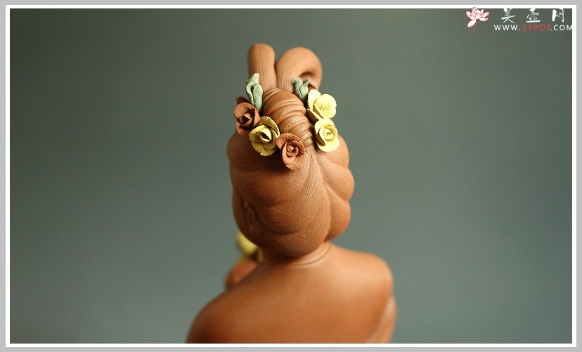 紫砂壶图片：新作麻姑献寿 - 宜兴紫砂壶网