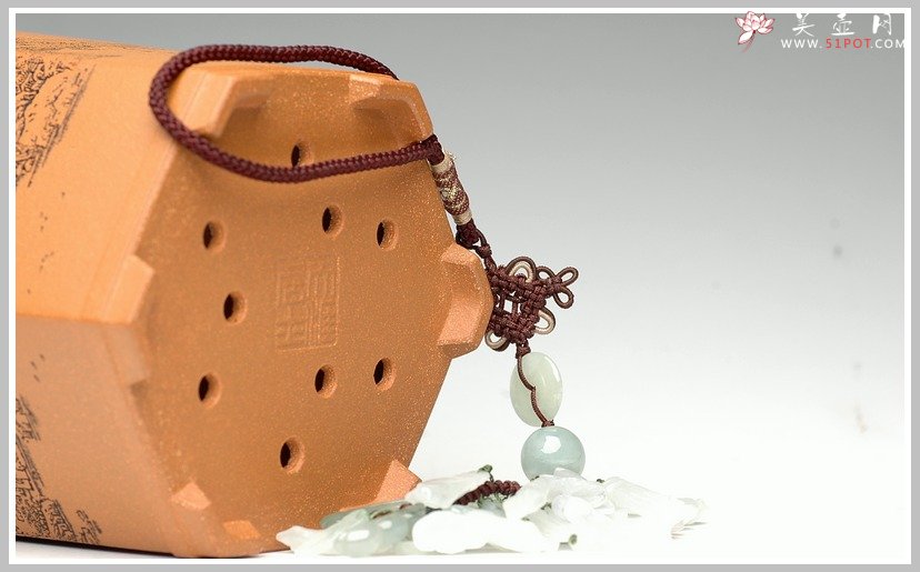 紫砂壶图片：通转山水之兰花盆 - 宜兴紫砂壶网