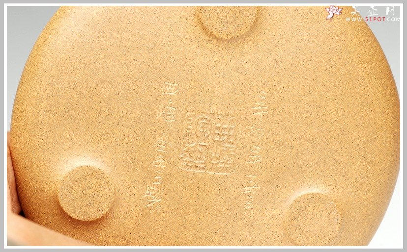 紫砂壶图片：全手段泥子冶石瓢2 - 宜兴紫砂壶网