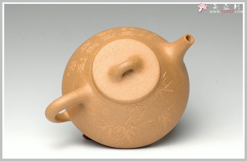 紫砂壶图片：全手段泥子冶石瓢2 - 宜兴紫砂壶网