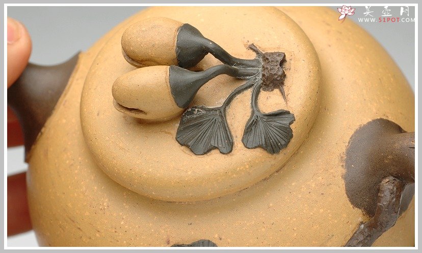 紫砂壶图片：全手花货之开心果 - 宜兴紫砂壶网