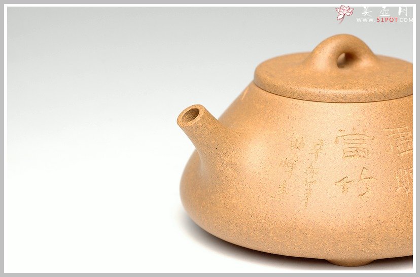 紫砂壶图片：全手段泥子冶石瓢2 - 宜兴紫砂壶网