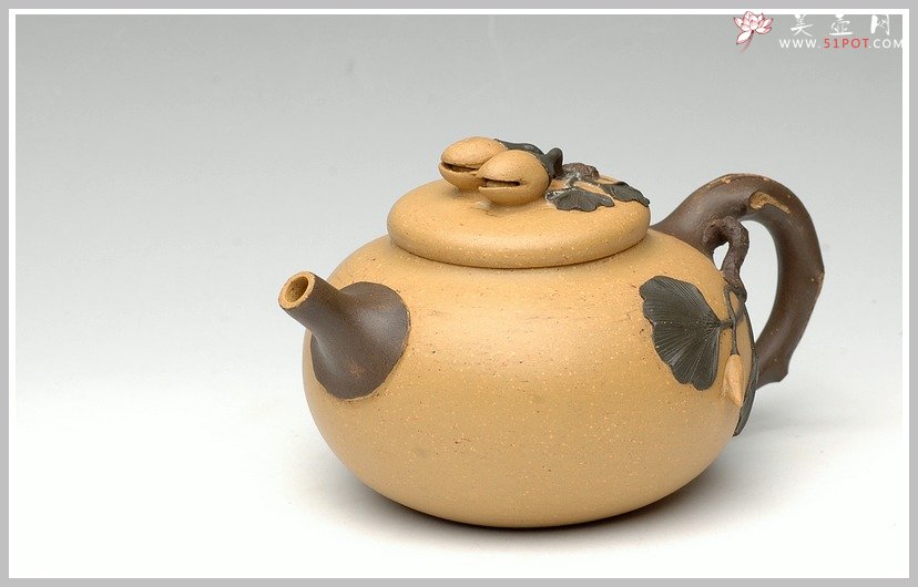 紫砂壶图片：全手花货之开心果 - 宜兴紫砂壶网