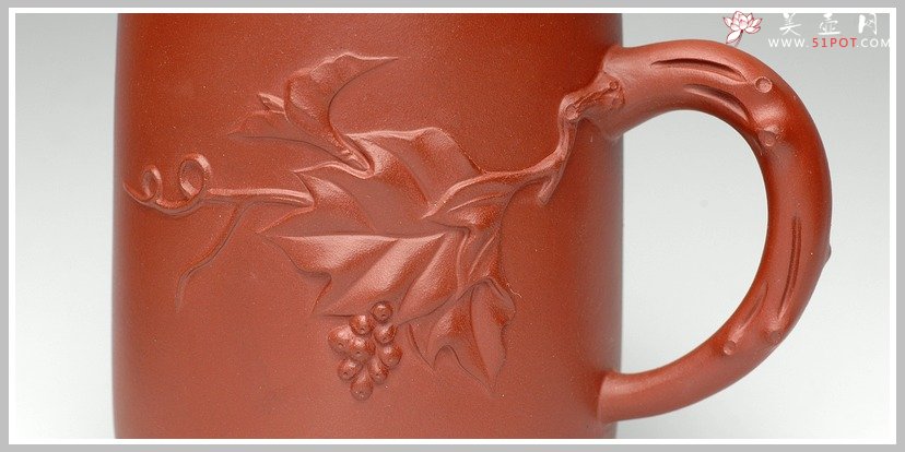 紫砂壶图片：松鼠葡萄杯 - 宜兴紫砂壶网