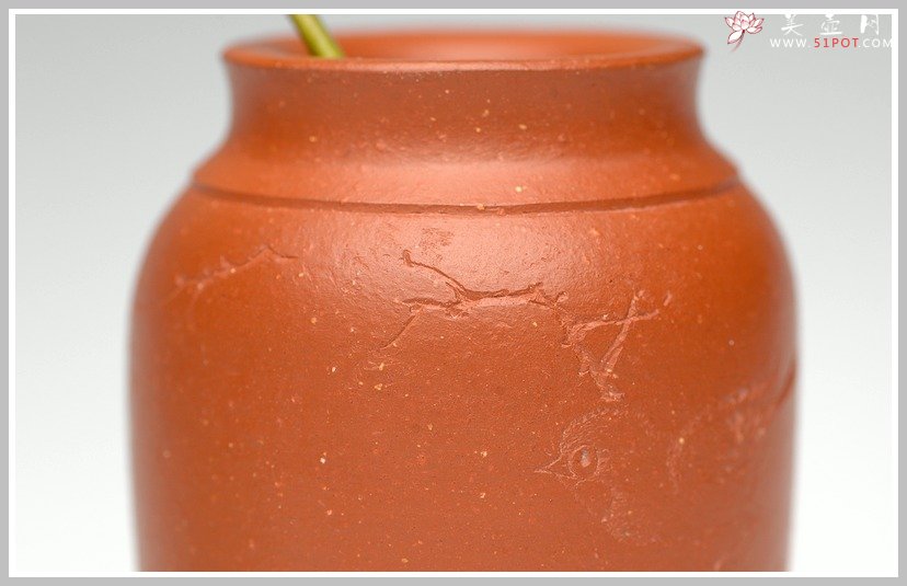 紫砂壶图片：全手朱泥雅致小鸟花瓶 - 宜兴紫砂壶网