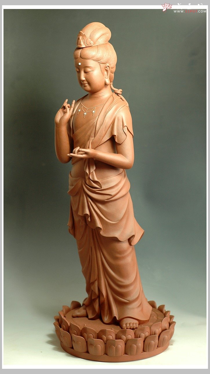 紫砂壶图片：莲花观音 - 宜兴紫砂壶网