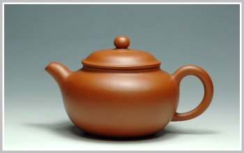 紫砂壶图片：朱泥小莲子 - 宜兴紫砂壶网