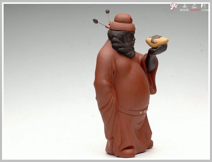 紫砂壶图片：钟馗引福 - 宜兴紫砂壶网