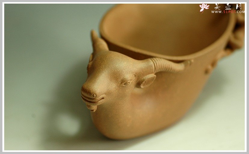 紫砂壶图片：羊首螭龙洗 - 宜兴紫砂壶网