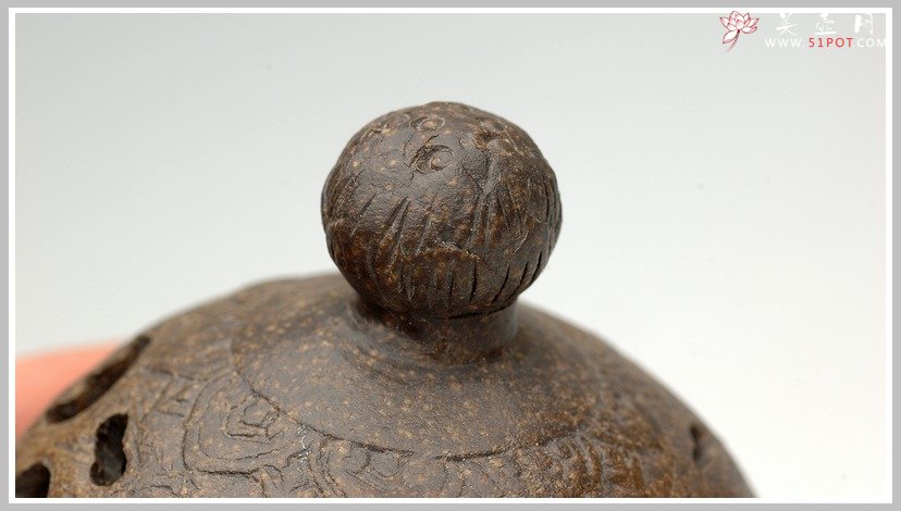 紫砂壶图片：象腿莲花座香炉 - 宜兴紫砂壶网