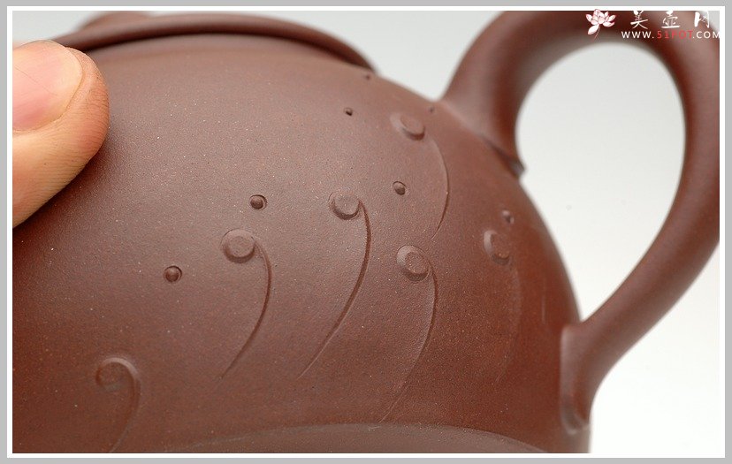 紫砂壶图片： 全手力作浪花 - 宜兴紫砂壶网