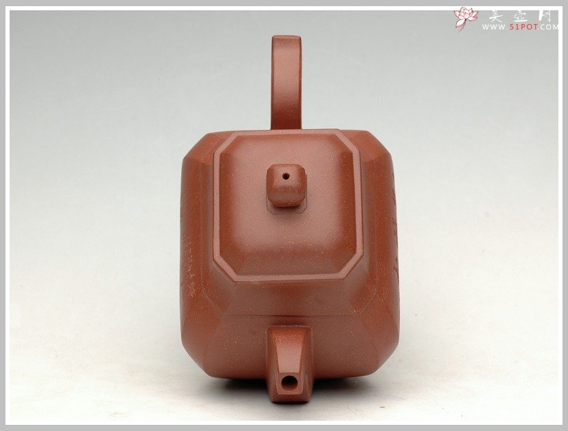 紫砂壶图片：四方抽角 - 宜兴紫砂壶网