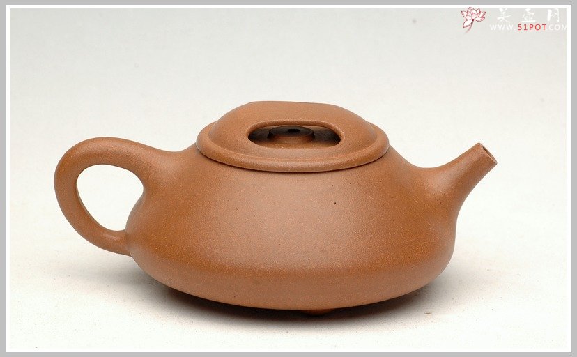 紫砂壶图片：全手牛盖石瓢 - 宜兴紫砂壶网