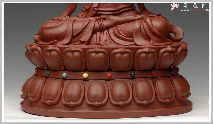 紫砂壶图片：珍品-双层文殊菩萨 - 宜兴紫砂壶网