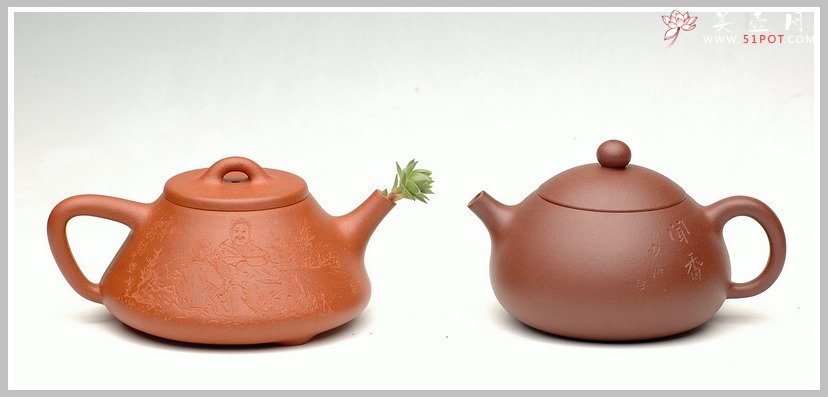 紫砂壶图片：西施 张听刚老师刻绘 闻香识美人 - 宜兴紫砂壶网