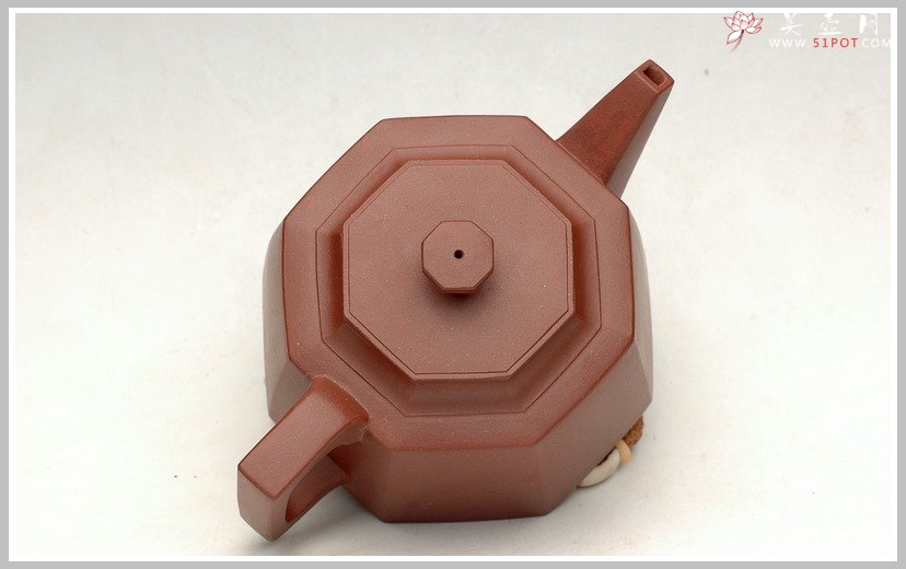 紫砂壶图片：全手工小八方 - 宜兴紫砂壶网
