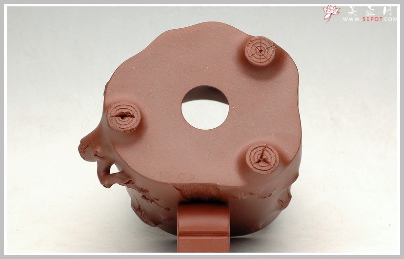 紫砂壶图片：全手梅桩花盆 - 宜兴紫砂壶网