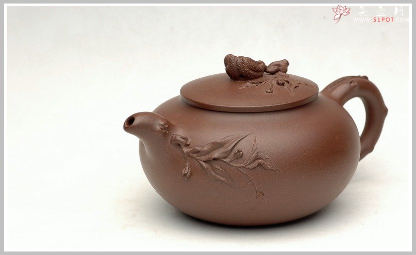 紫砂壶图片：薄胎精品花货-佛手 - 宜兴紫砂壶网