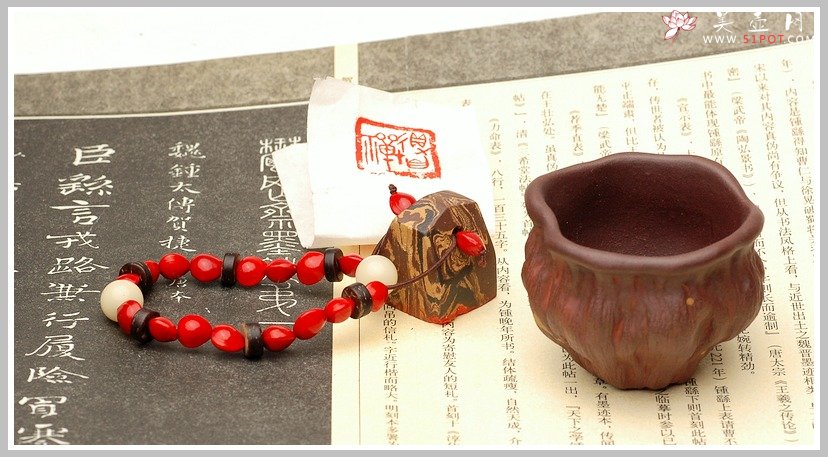 紫砂壶图片：得自在禅   绞泥紫砂印章 - 宜兴紫砂壶网