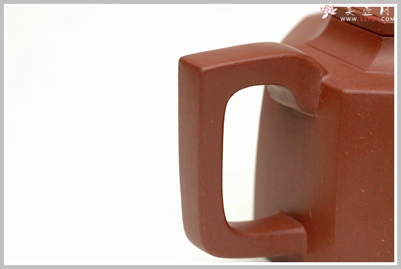 紫砂壶图片：全手工小八方 - 宜兴紫砂壶网