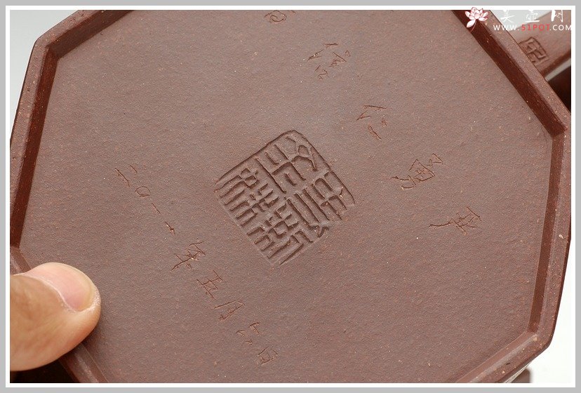 紫砂壶图片：全手大八方壶 - 宜兴紫砂壶网