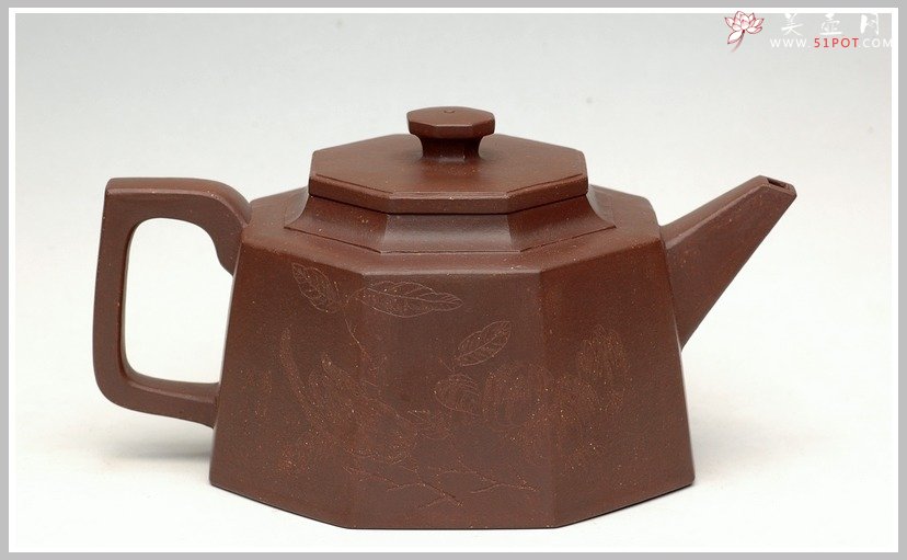 紫砂壶图片：全手大八方壶 - 宜兴紫砂壶网