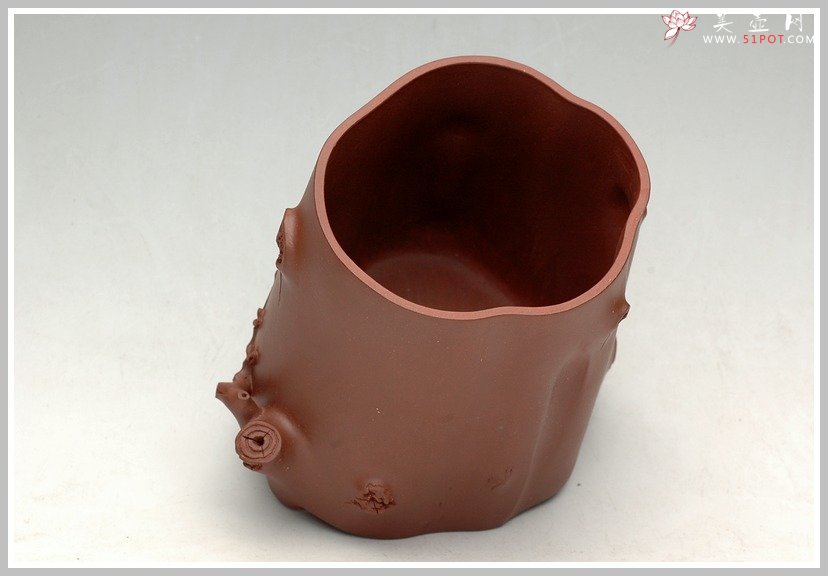 紫砂壶图片：全手梅桩花盆 - 宜兴紫砂壶网