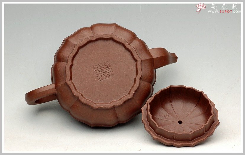 紫砂壶图片：求道之菱韵莲花 - 宜兴紫砂壶网