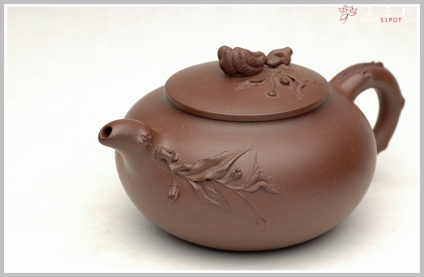 紫砂壶图片：薄胎精品花货-佛手 - 宜兴紫砂壶网