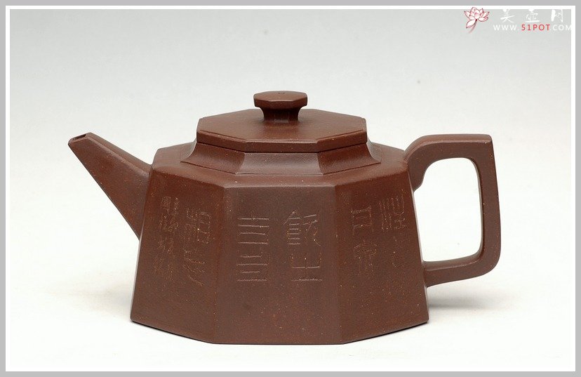 紫砂壶图片：全手大八方壶 - 宜兴紫砂壶网