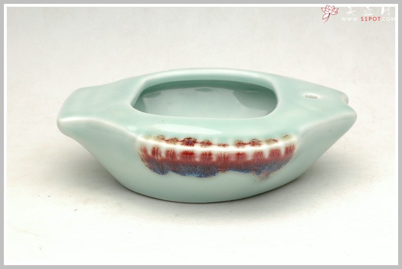 紫砂壶图片：宜兴青瓷-鱼乐文房杂件 - 宜兴紫砂壶网