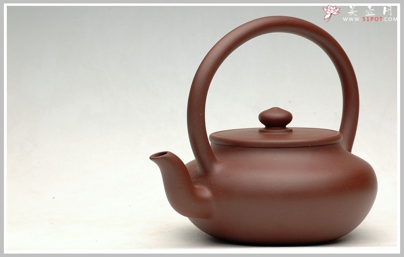 紫砂壶图片：全手旭茂提梁 - 宜兴紫砂壶网