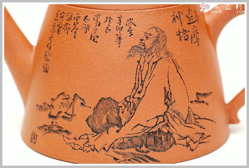 紫砂壶图片：降坡泥之高石瓢 - 宜兴紫砂壶网