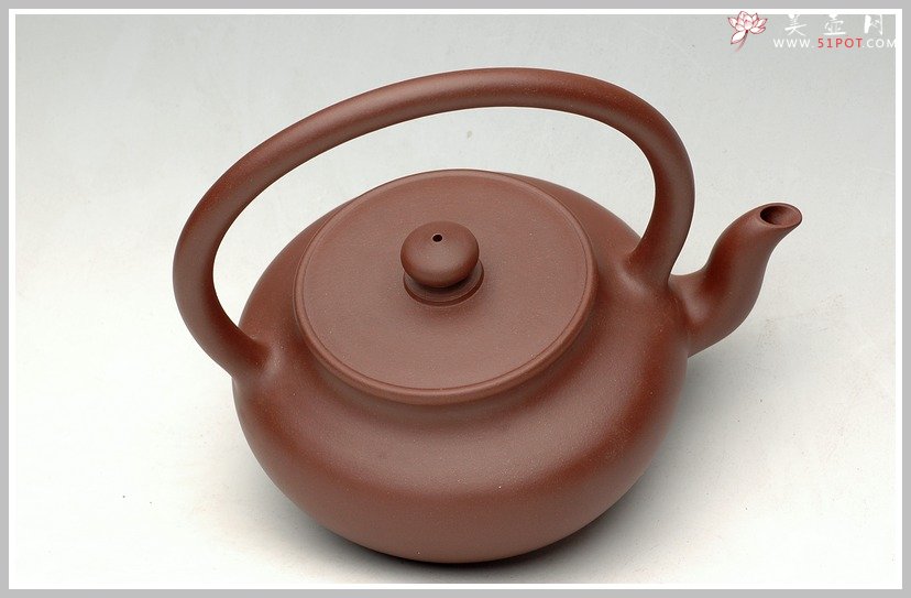 紫砂壶图片：全手旭茂提梁 - 宜兴紫砂壶网