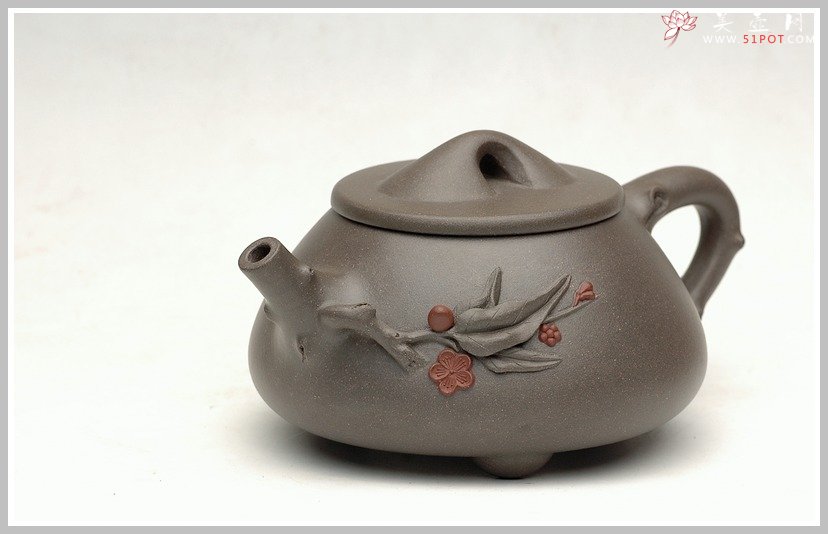 紫砂壶图片：长寿石瓢 - 宜兴紫砂壶网