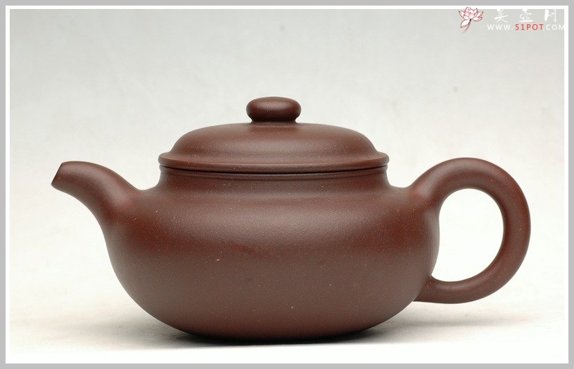 紫砂壶图片：全手一捺底刹瓦成型之仿古 - 宜兴紫砂壶网