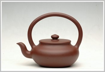 紫砂壶图片：全手旭茂提梁 - 宜兴紫砂壶网