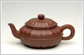 紫砂壶图片：求道之菱韵莲花 - 宜兴紫砂壶网