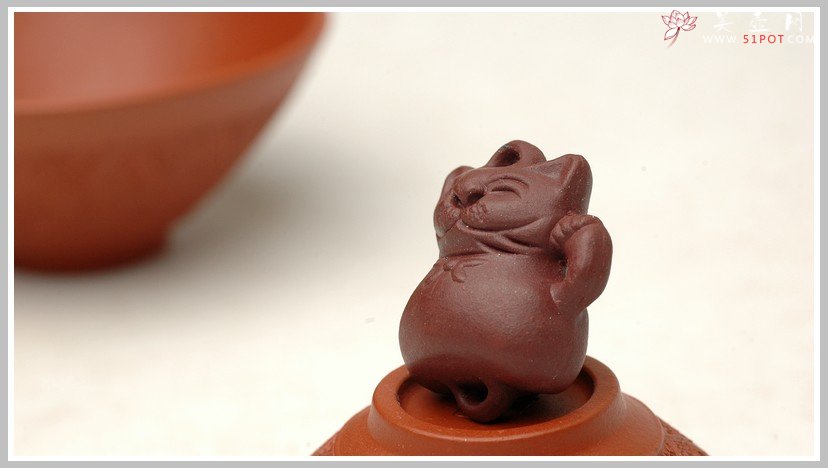 紫砂壶图片：黄金朱泥斗盏杯 - 宜兴紫砂壶网