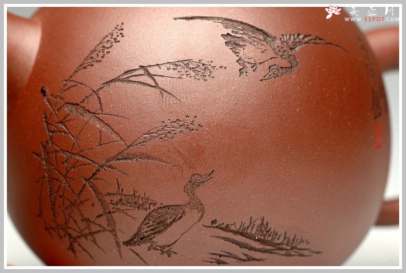 紫砂壶图片：春江水暖鸭先知      巨轮珠 - 宜兴紫砂壶网