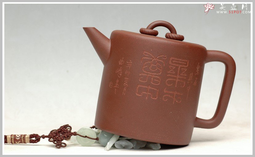 紫砂壶图片：全手剑流双圈 - 宜兴紫砂壶网
